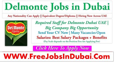 del monte job vacancies|Del Monte Europe .